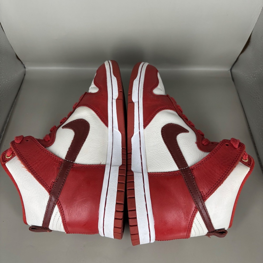 Nike Dunk High Team Red White Sneakers DX0346-600 women's 6 - Picture 5 of 7